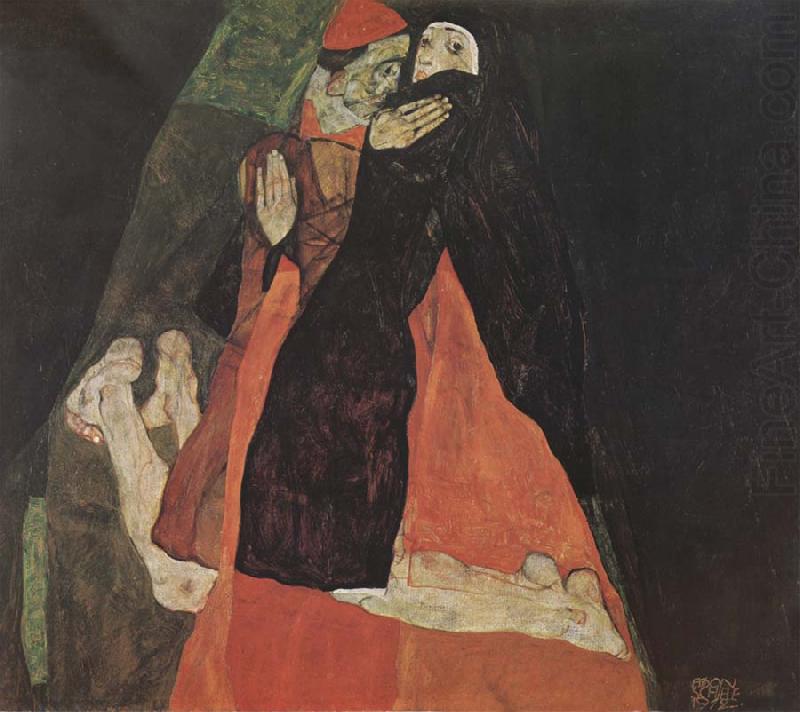 Cardinal and Nun, Egon Schiele